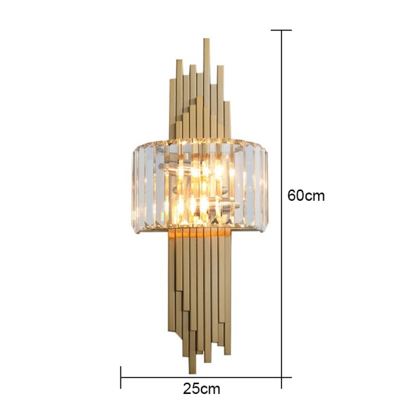 Modern Luxury Hardware Crystal Wall Lamp For Living Room Tv Bedroom Night Lighting Study Decoration  Home Indoor Fixtures