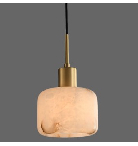 Modern Minimalist Marble Small Chandelier Living Room Decoration Bedroom Study Copper Lamp Led Pendant Lighting For Home