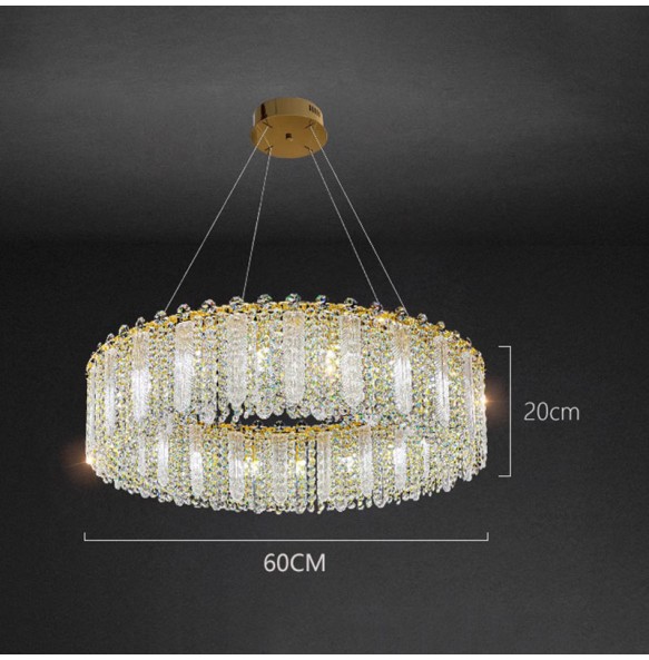 Crystal Glass Feather Chandelier Luxury Postmodern Romantic Dining Room New Bedroom Indoor Lighting Living Room Decoration Lamp