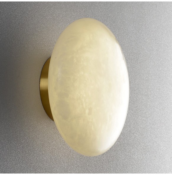 Oval Marble Wall Lamp Bedroom Bedside Living Room Background Dector Hotel Restaurant Aisle Corridor Balcony Led Lighting