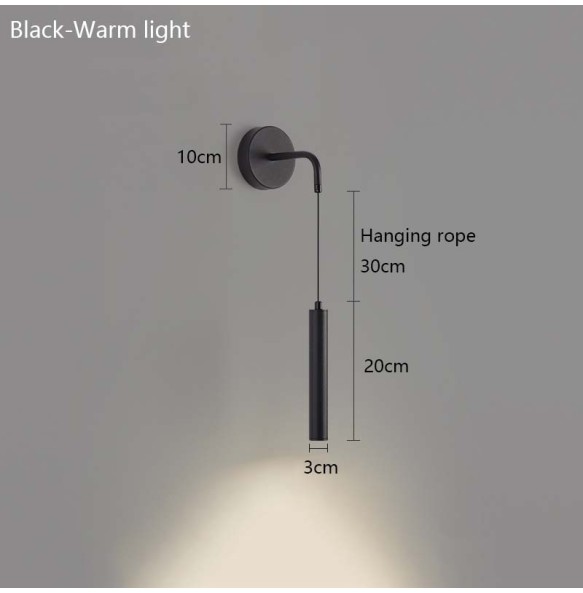 Nordic Minimalist Living Room Background Wall Lamp Spotlight Bedside Modern Bedroom Led Lighting