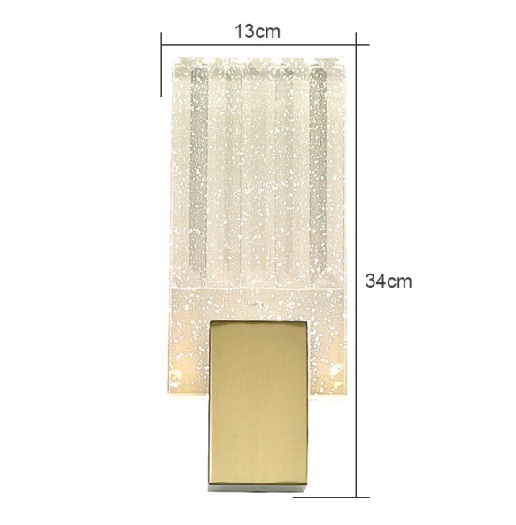 Modern Minimalist Nordic Luxury Crystal Wall Lamp Creative Lighting Living Room Background  Bedroom Bedside Led Lights