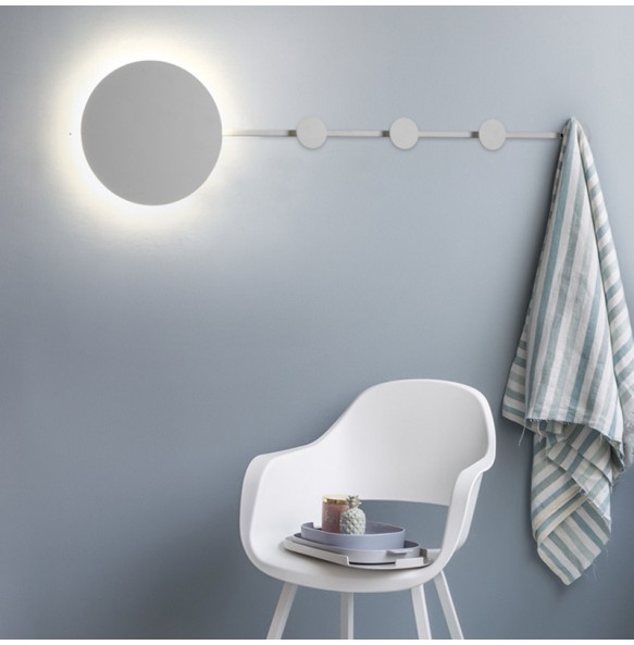 Nordic Minimalist Creative Simple Wall Lamp Modern Bedroom Bedside Entrance Hallway Coat Rack Hook Led Indoor Lighting