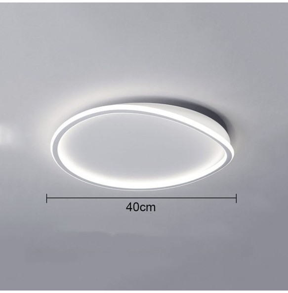 Simple Design Modern Round Wave Ceiling Lamp Household Study Room Living  Dector  Warm Bedroom Led Indoor Lighting For Home