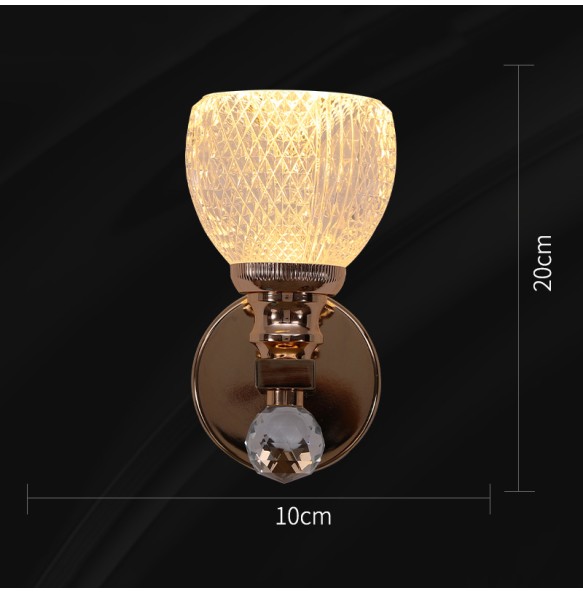 Modern Gold Luxury Minimalist Wall Lamp LED Light For Living Room  Bedroom Bedside Background Corridor Aisle Indoor Fixtures