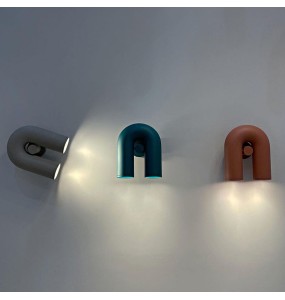 Nordic Design Minimalist Hotel Aisle Stairs Dining Room Living Room Bedroom Rotatable u-Shaped Water Pipe Wall Lamp