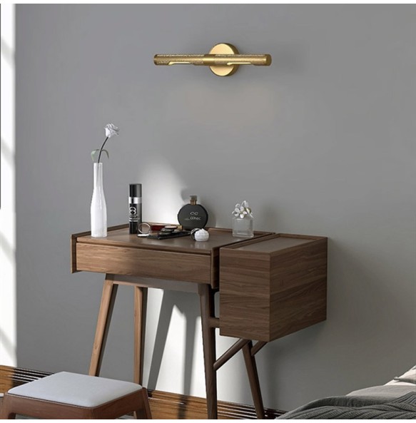 American-Style Copper Mirror Headlight Bedroom Living Room  Cabinet Lighting Postmodern Bathroom Toilet Vanity Wall Lamp