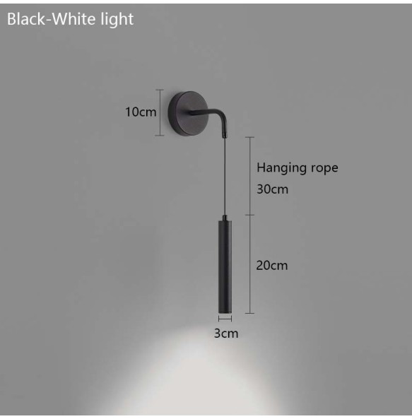 Nordic Minimalist Living Room Background Wall Lamp Spotlight Bedside Modern Bedroom Led Lighting