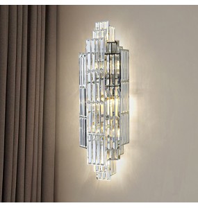 Hotel Lobby Crystal Wall Lamp Banquet Hall Department Villa Living Room Background Wall Large Lighting