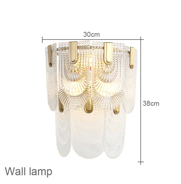 French Vintage Light Luxury Palace Style Wall Lamp Living Room Bedroom Study Led Lighting