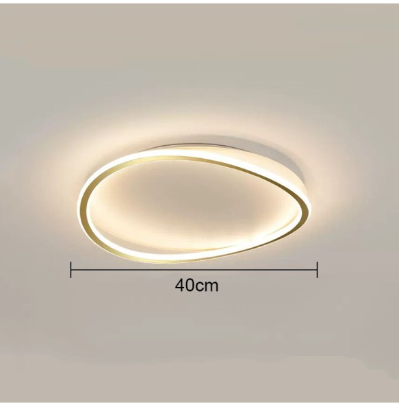 Simple Design Modern Round Wave Ceiling Lamp Household Study Room Living  Dector  Warm Bedroom Led Indoor Lighting For Home