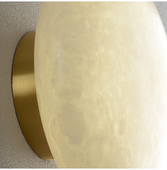 Oval Marble Wall Lamp Bedroom Bedside Living Room Background Dector Hotel Restaurant Aisle Corridor Balcony Led Lighting