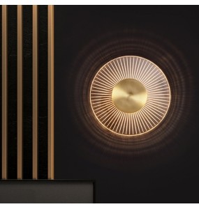 Modern Luxury Gold Round LED Wall Lamp For Living Room Bedroom  Indoor Lighting Aisle Corridor Background Light Decorative