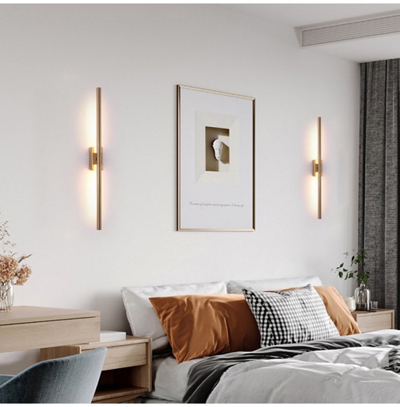 Minimalist Long Line Wall Lamp Simple Modern Bedroom Bedside Hotel Corridor Aisle Living Room Led Porch Indoor Lighting For Home