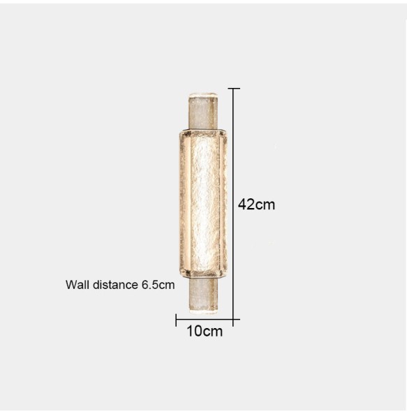 Modern Minimalist Light Luxury Bubble Crystal Wall Lamp Geometric Shape Living Room Decoration Bedroom Study Led Indoor Lighting