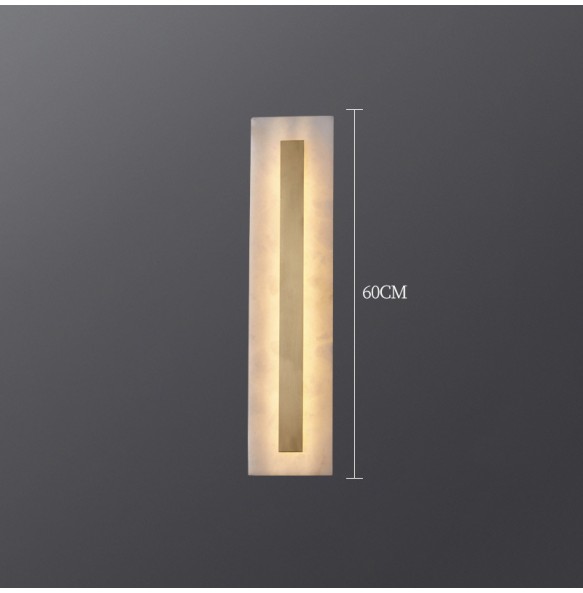 Marble Wall Lamp Tv Background Copper Wall Lamp Luxury Art Hotel Bedroom Bedside Led Indoor Lighting Home Appliance