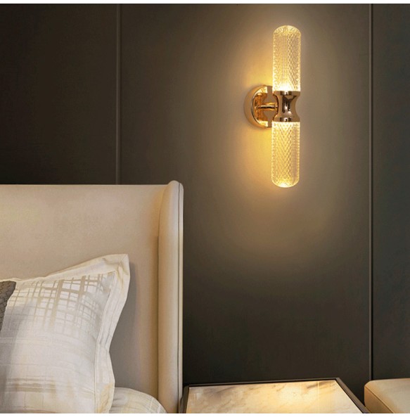 Luxury Modern Bedroom Bedside Wall Lamp Simple Living Room Background Creative Corridor Study Led Indoor Home Light Fixture