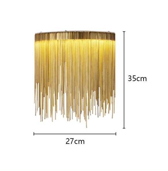 Modern Luxury Living Room Background Tassel Wall Lamp Aisle Staircase Villa Hotel Bedroom Bedside Lighting