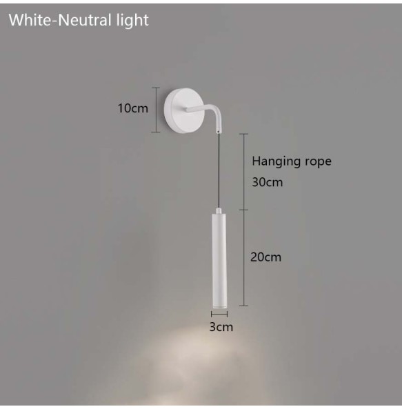 Nordic Minimalist Living Room Background Wall Lamp Spotlight Bedside Modern Bedroom Led Lighting