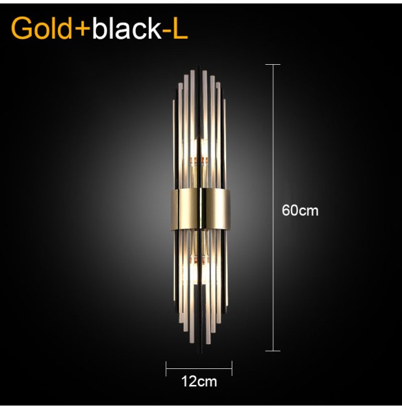 New Style Luxury Crystal Wall Lamp Living Room Bedroom Hotel Bedside Tv Background Decor Creative Led  Indoor Lighting For Home