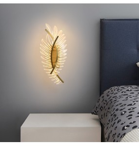 Bedroom Modern Minimalist Wall Lamp Living Room Tv Background Aisle Corridor Bedroom Feather Bedside Lighting