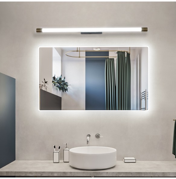 Simple Modern Nordic Staircase Aisle Creative Long Strip Mirror Wall Lamp Led Front Bathroom Lighting