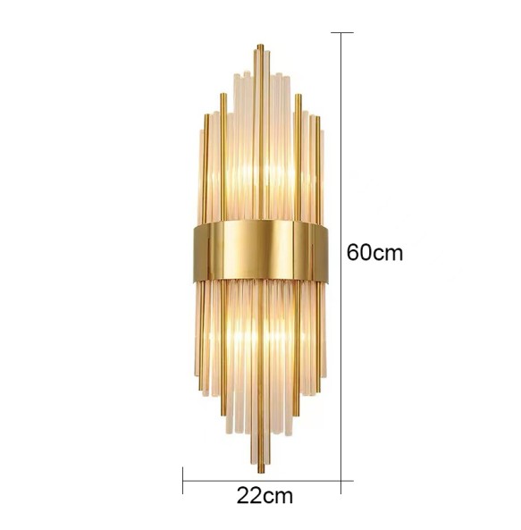 Modern  Crystal Wall Lamp Living Room Decor Bedroom Led Lighting For Home Indoor Lighting Luxury Glass