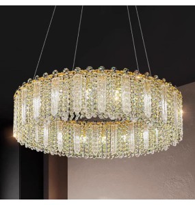 Crystal Glass Feather Chandelier Luxury Postmodern Romantic Dining Room New Bedroom Indoor Lighting Living Room Decoration Lamp