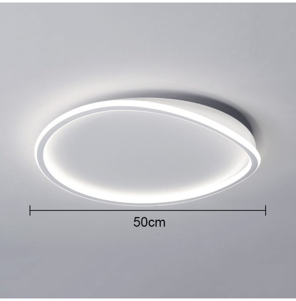 Simple Design Modern Round Wave Ceiling Lamp Household Study Room Living  Dector  Warm Bedroom Led Indoor Lighting For Home