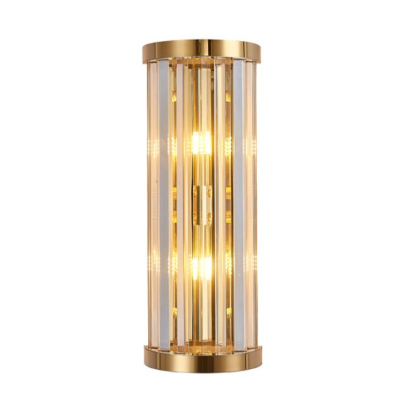 Modern Crystal Wall Lamp Creative Stainless Steel Golden Bedside Living Room Background Decoration Led Indoor Lighting For Home