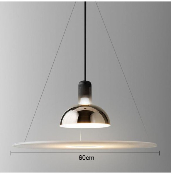 Luxury Simple Flying Saucer Chandelier Restaurant Danish Creative Personality Bar Bedroom Study Led Indoor Pendant Lighting