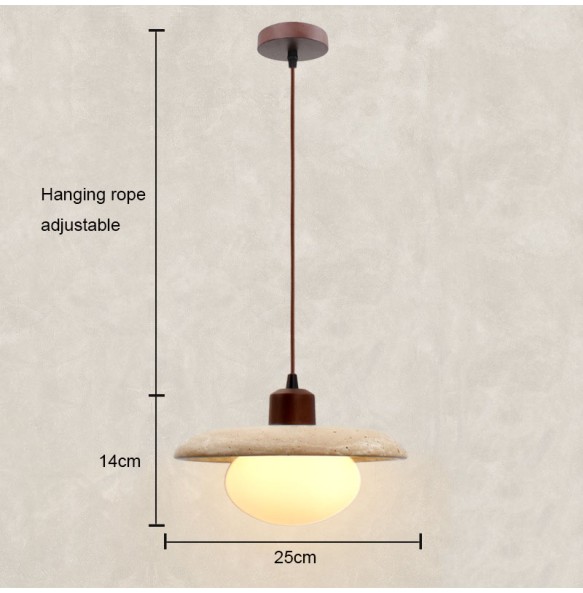 Japanese Wabi-Sabi Style Led Lamp Cream Bedroom Bedside Chandelier Creative Homestay Retro Nordic Restaurant Small Pendant Light