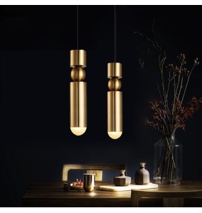 Modern Minimalist Luxury Metal Dining Room Pendant Lighting Small Chandelier Living  Bedroom Bedside Lamp For Home