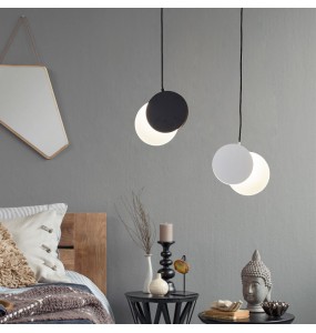 Crescent Moon Small Pendant Lighting Minimalist Designer Bar Restaurant Post-Modern Simple Creative Bedroom Bed Led Chandelier