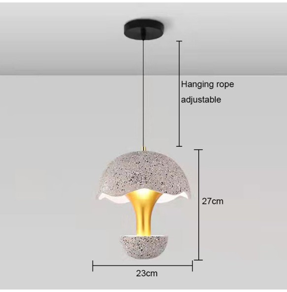 Modern Bedroom Bedside Cement Hanging Pendant Lighting Industrial Style Bar Bar Minimalist Planet Led Small Chandelier