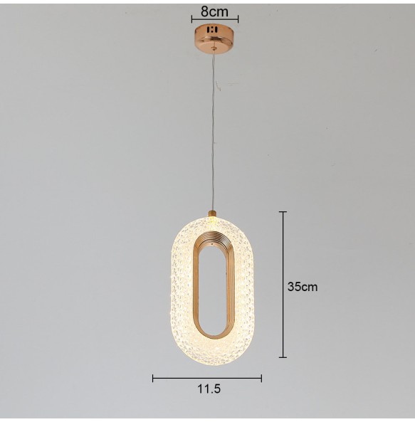 Luxury Simple Ceiling Chandelier Bedside Living Room Decor Lamp Dining  Bedroom Crystal Pendant Lighting For Home