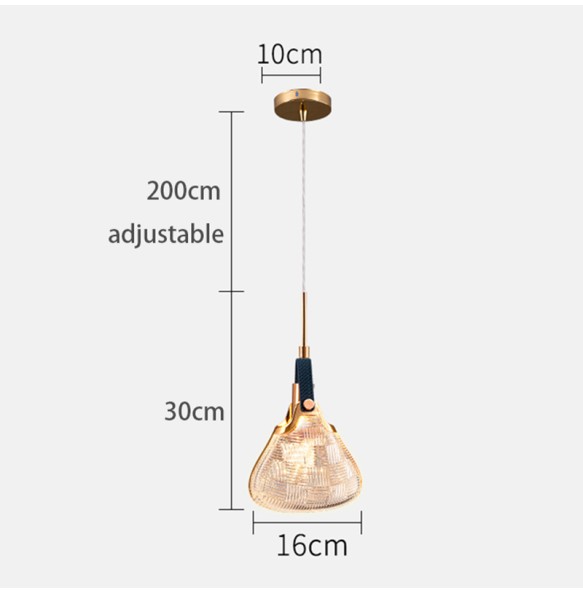 Modern Simple Acrylic Pendant Light Blessing Bag Design Small Chandelier Bedroom Bedside Lamp Living Room Dining  Led Lighti