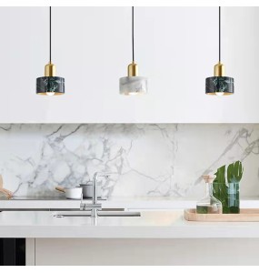 Modern Minimalist Marble Dining Room Chandelier Living  Bedroom   Decoration Led Pendant Lighting For Home