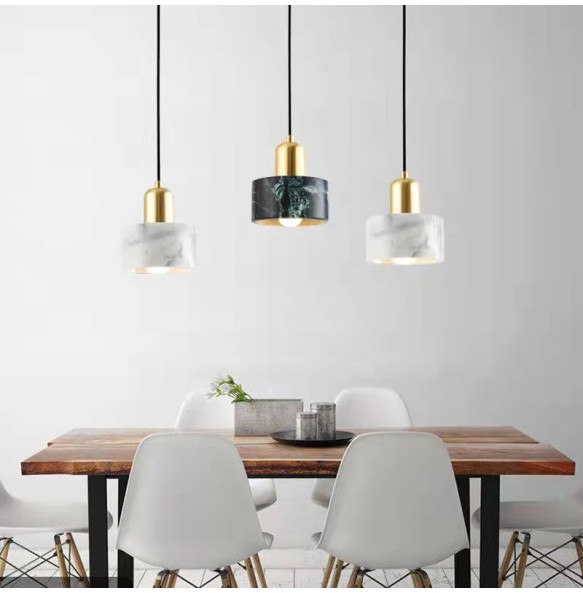 Modern Minimalist Marble Dining Room Chandelier Living  Bedroom   Decoration Led Pendant Lighting For Home