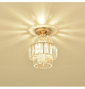 Modern Light Luxury Crystal Pendant  Lantern Small Ceiling Chandelier Bedroom Living Room Dining  Square Led ing