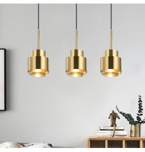 Nordic Minimalist Postmodern Pendant Lighting Coffee Restaurant Bar Hanging Lamp Counter Bedroom Study Bedside Golden Chandelier