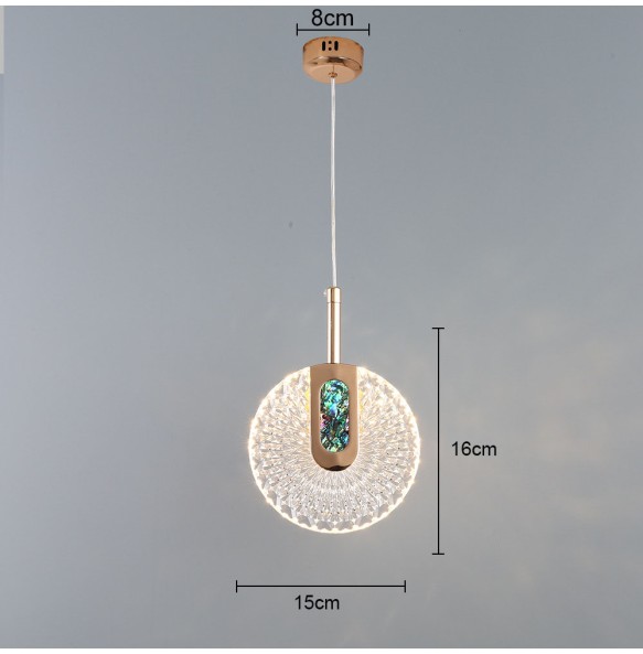 Luxury Simple Ceiling Chandelier Bedside Living Room Decor Lamp Dining  Bedroom Crystal Pendant Lighting For Home