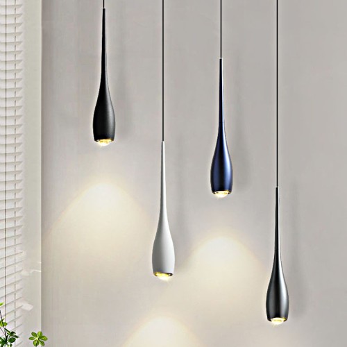 Lifting Adjustment Hanging Lamp Minimalist Bedroom Bedside Touch Small Chandelier Modern Nordic Restaurant Pendant Lighting