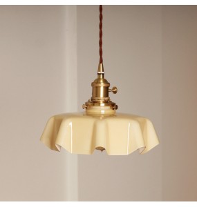 French Simple Retro Cream Glass Cloud Indoor Pendant Lighting Aisle Porch Bedside Bar Restaurant Small Chandelier For Home