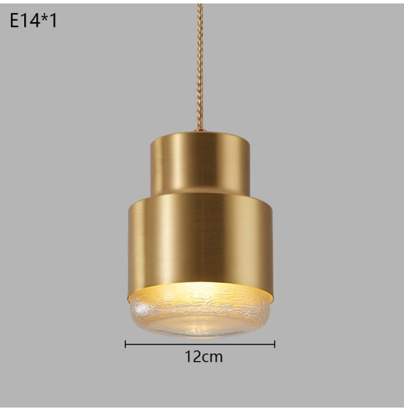 Nordic Minimalist Postmodern Pendant Lighting Coffee Restaurant Bar Hanging Lamp Counter Bedroom Study Bedside Golden Chandelier