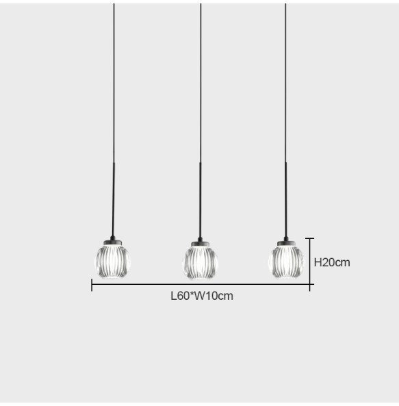 Modern Minimalist Black Small Chandelier Dining Room Decor Restaurant Bar Led Pendant Lighting Copper Hanging Lamps For Ceiling