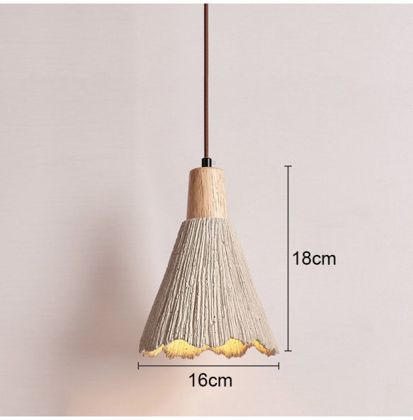 Japanese Style Bedroom Bedside Cement Small Chandelier Retro Restaurant Bar Homestay Modern Minimalist Led Pendant Lighting