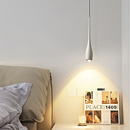 Lifting Adjustment Hanging Lamp Minimalist Bedroom Bedside Touch Small Chandelier Modern Nordic Restaurant Pendant Lighting