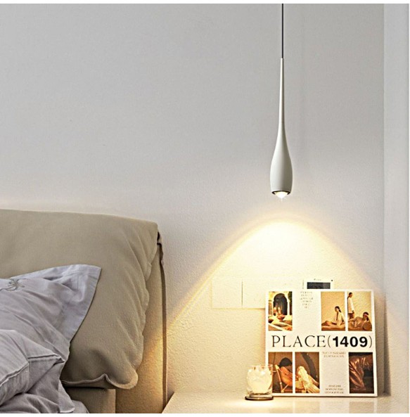 Lifting Adjustment Hanging Lamp Minimalist Bedroom Bedside Touch Small Chandelier Modern Nordic Restaurant Pendant Lighting