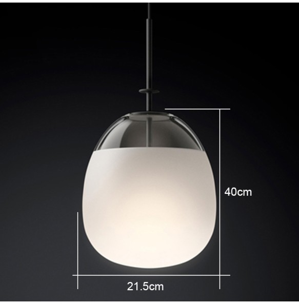 Postmodern Glass Flying Saucer Shape Small Chandelier Living Room Bedroom Dining Hall Entrance Led Hardware Pendant Lighting